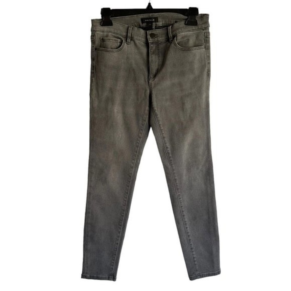 ANN TAYLOR " The Skinny" Gray Ladies Casual Denim Jeans, 4